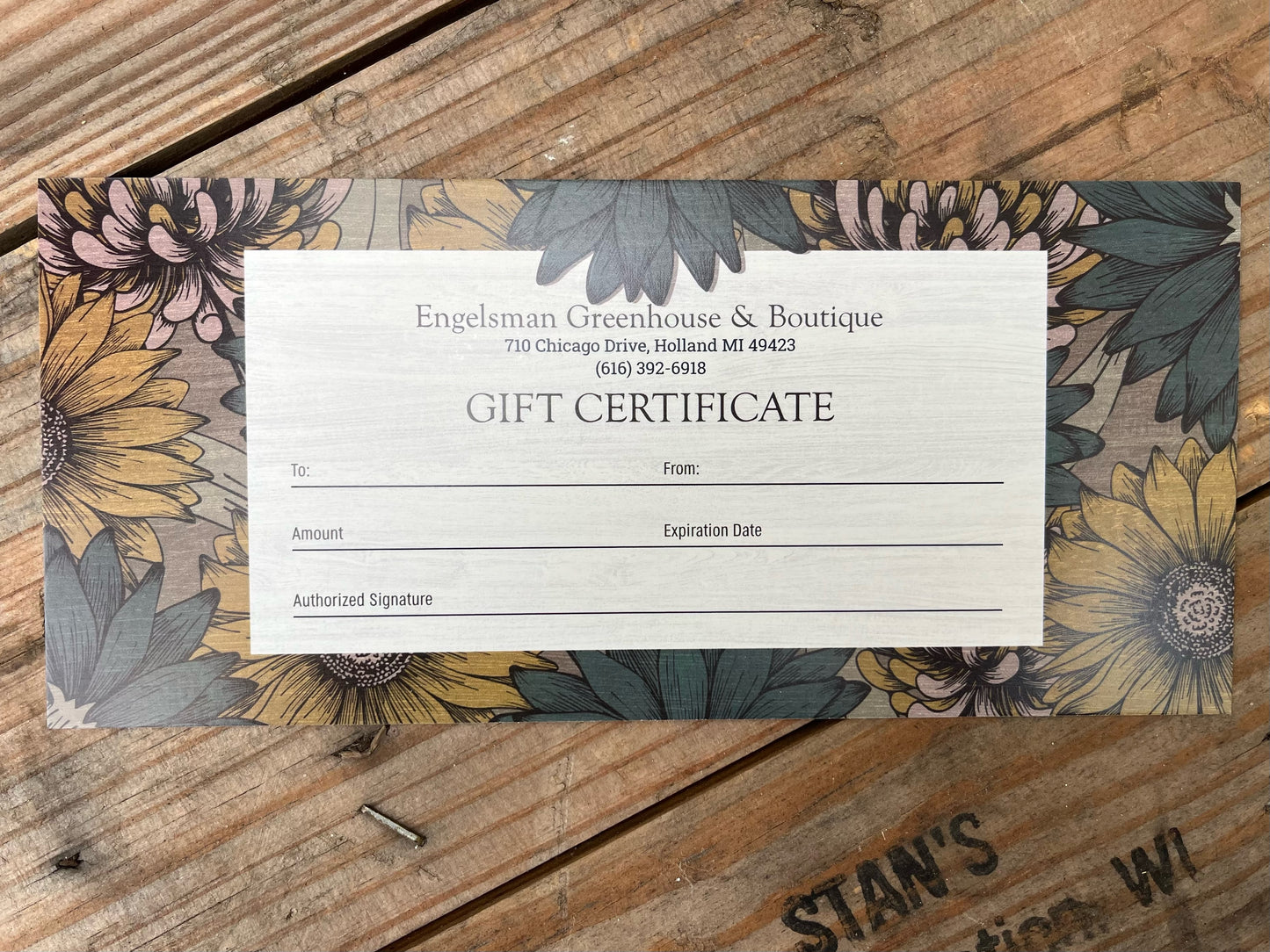 $10 Gift Certificate