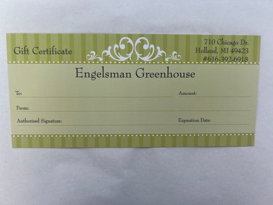 $25 Gift Certificate