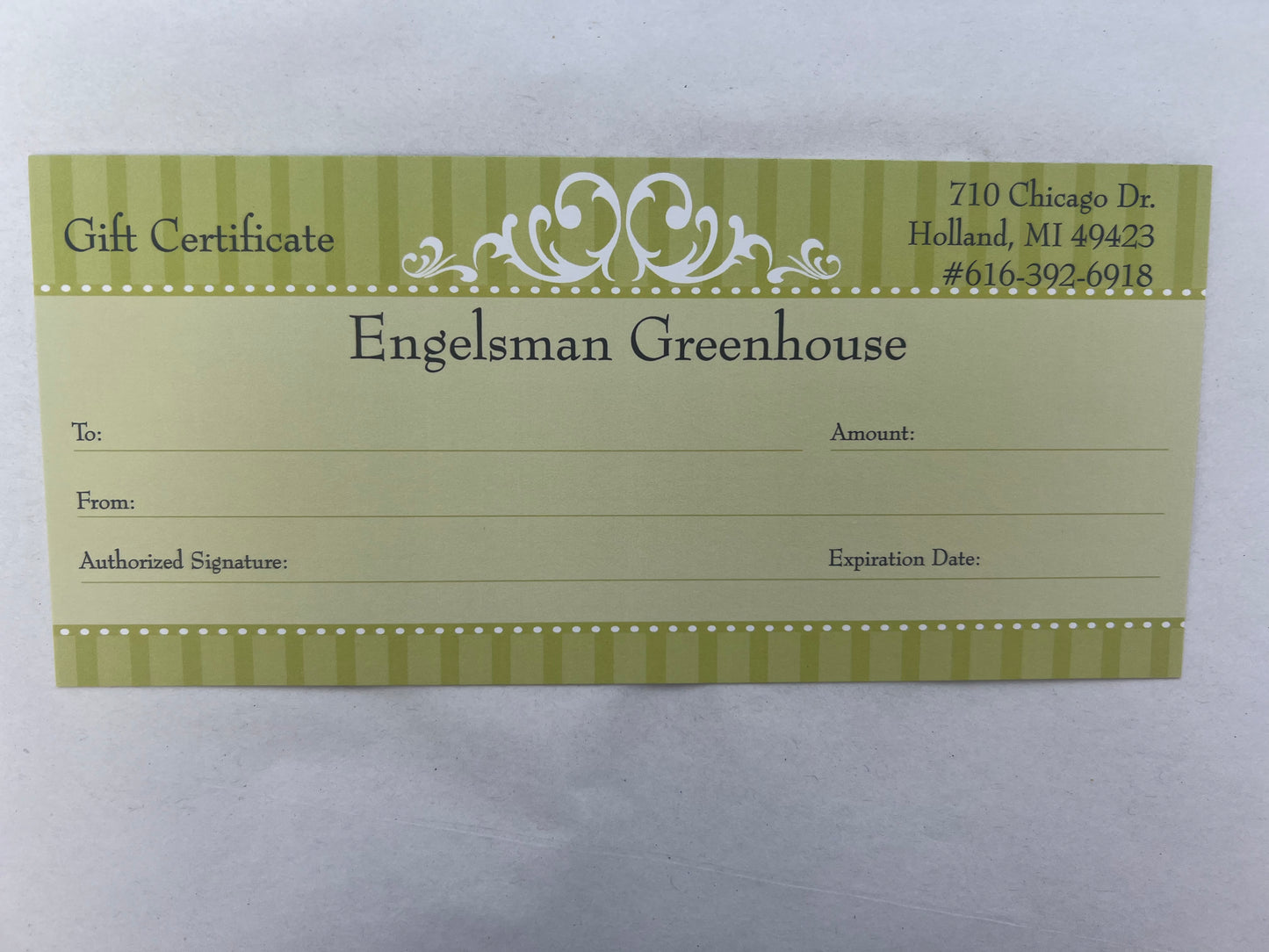 $75 Gift Certificate