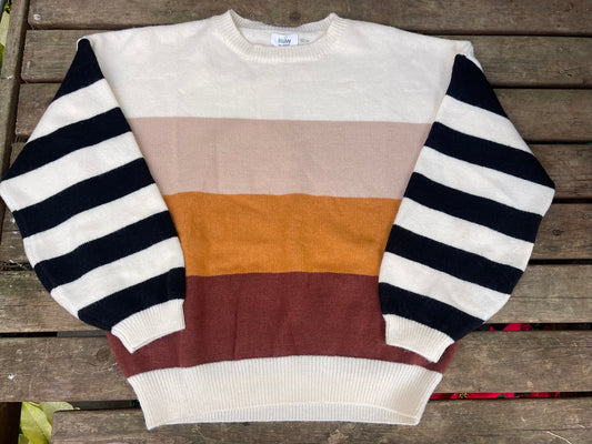 Striped Colorblock Sweater